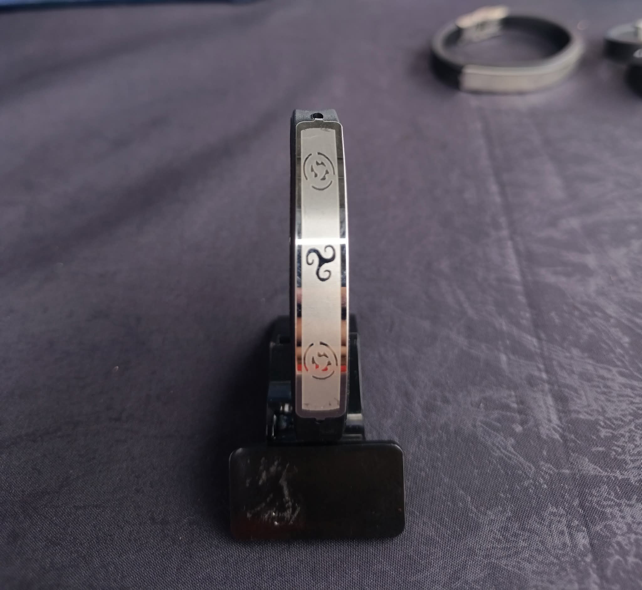 Bracelet en Acier Inoxydable et Silicone