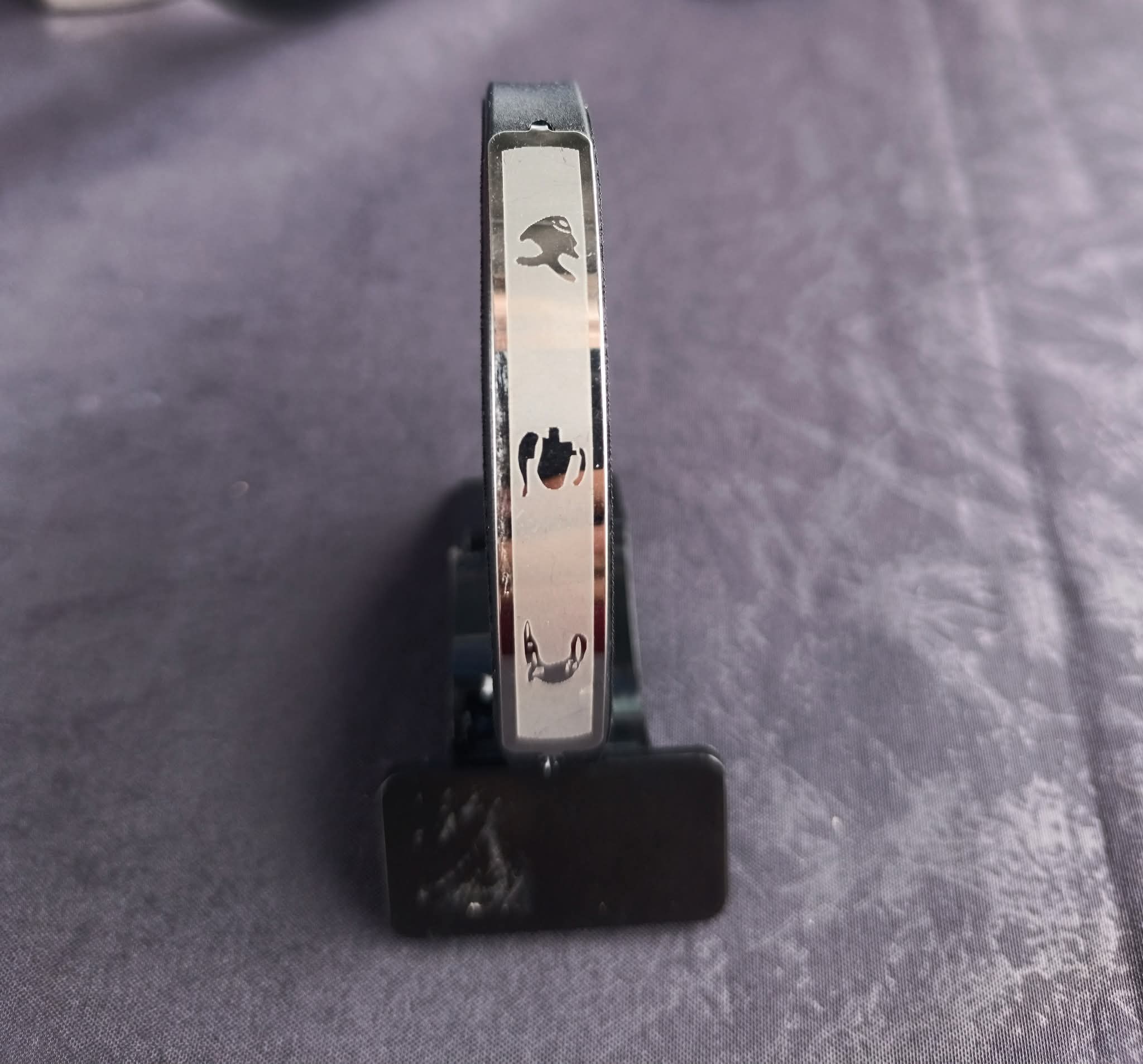 Bracelet en Acier Inoxydable et Silicone